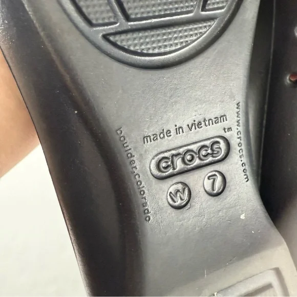 Crocs Womens 7 Black Gianna Ballet Flat Slip On Comfort Shoe - Picture 6 of 6